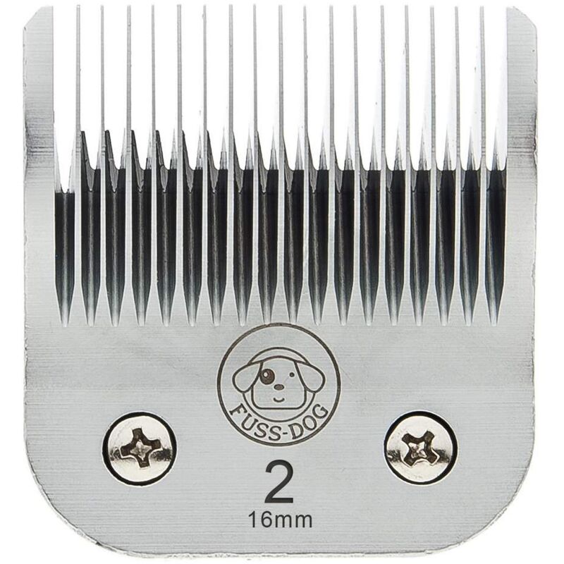 foto del prodotto testina in acciaio misura 2 lunghezza taglio 16 mm per tosatrice fuss dog