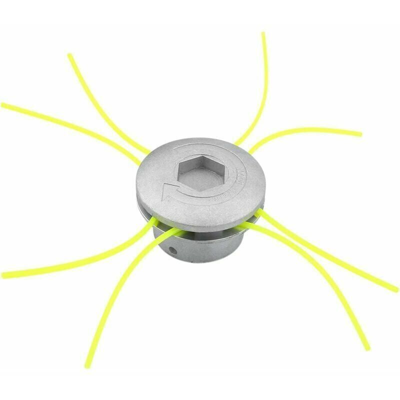 foto del prodotto testina per decespugliatore in filo di alluminio, testina universale per decespugliatore con 4 fili per tosaerba, 72 x 44,5 mm