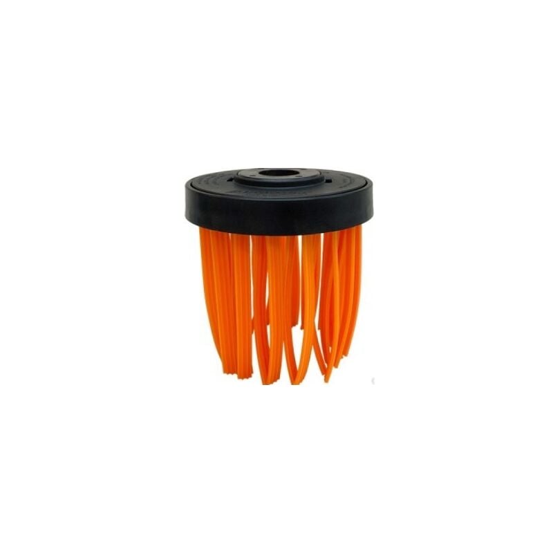 foto del prodotto testina spazzola calamaro attacco universale con tappo e 16 fili nylon cbh0116tr