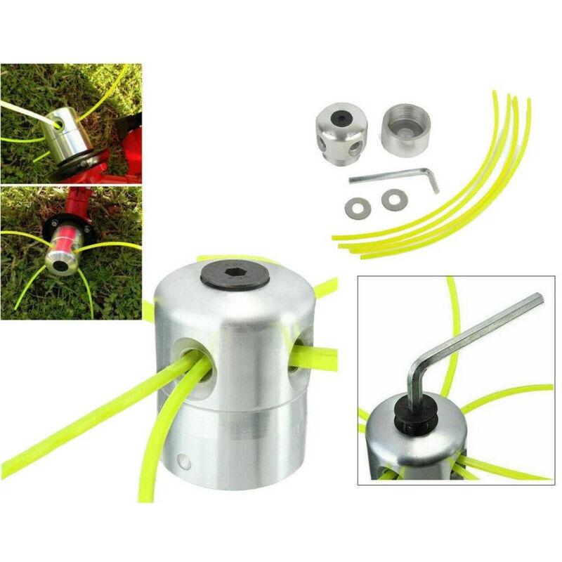 foto del prodotto testina universale in alluminio per decespugliatore tosaerba tagliaerba 4 fili 05091 - - trade shop traesio