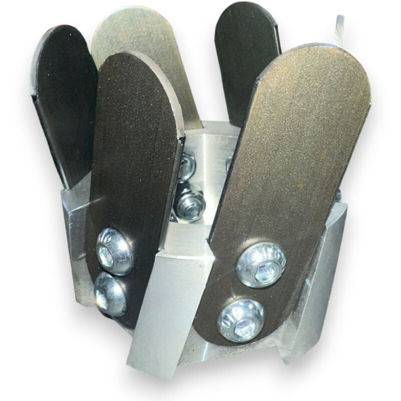 foto del prodotto testina zappetta fresa universale a 6 lame in alluminio per decespugliatore