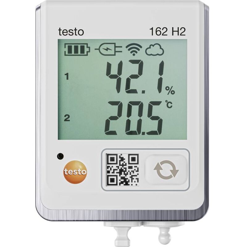 foto del prodotto testo 0572 1625 162 h2 data logger multifunzione misura temperatura, umidit dell aria incl. supporto a parete
