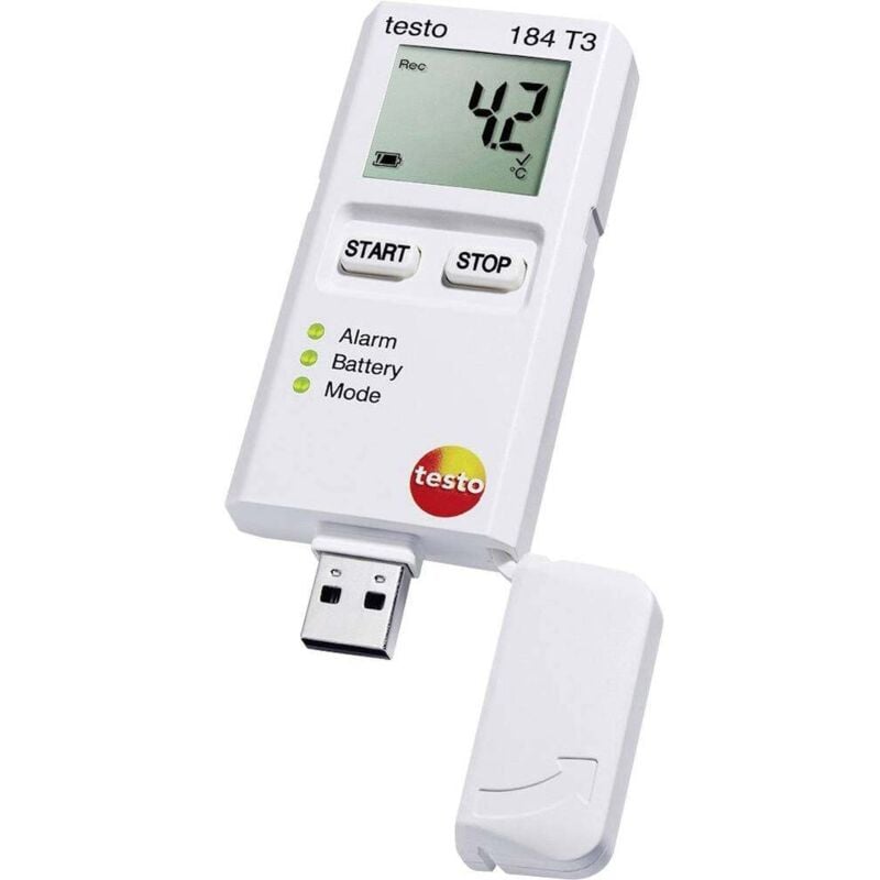 foto del prodotto testo 0572 1843 184 t3 data logger temperatura misura temperatura 35 fino a 70 c
