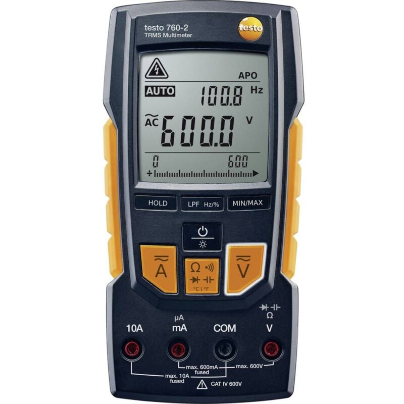 foto del prodotto testo 760 2 multimetro portatile digitale cat iii 1000 v, cat iv 600 v display counts 6000