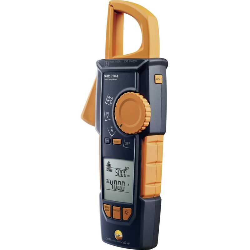 foto del prodotto testo 770 1 pinza amperometrica, multimetro portatile digitale cat iii 1000 v, cat iv 600 v display counts 4000
