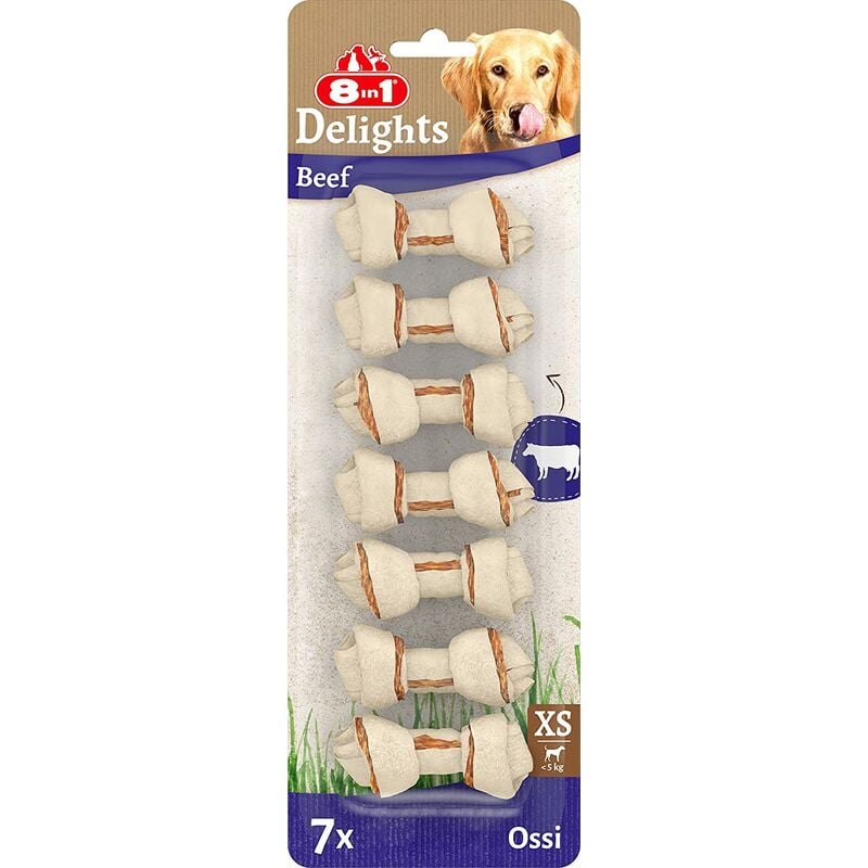 foto del prodotto tetra 8in1 delights beef bones xs