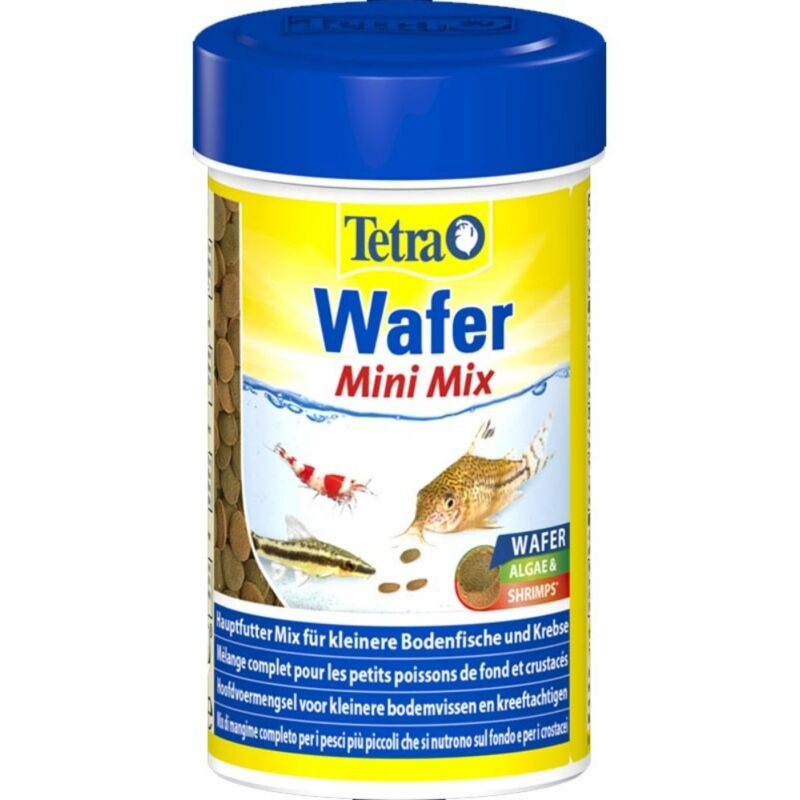 foto del prodotto tetra wafer mini mix 100ml alimento base per tutti i pesci da fondo e crostacei