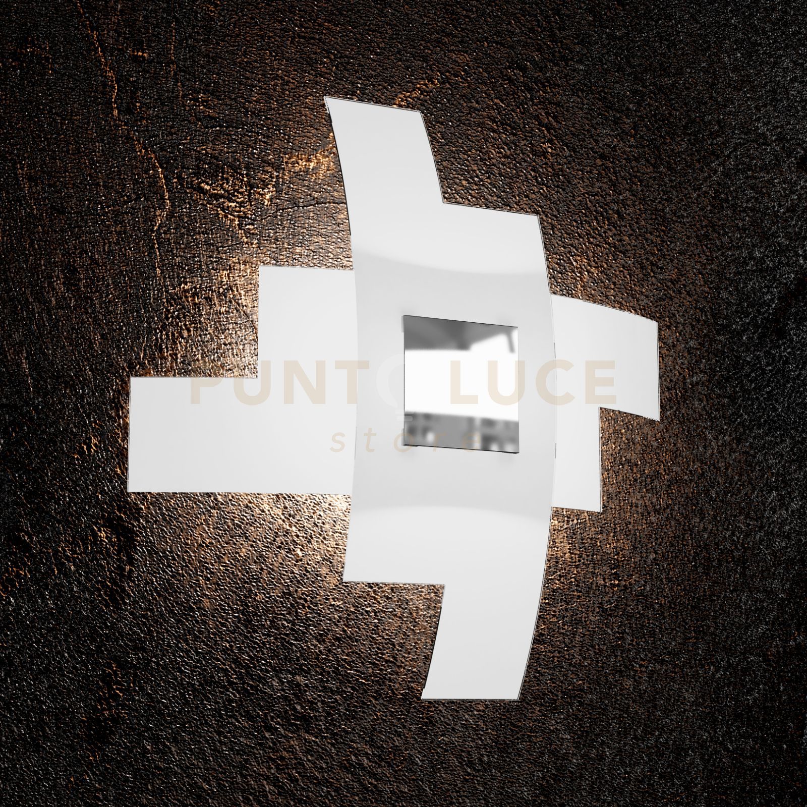 foto del prodotto tetris color applique-plafoniera d.55 cm. 4 luci cromo 1121-55-cr