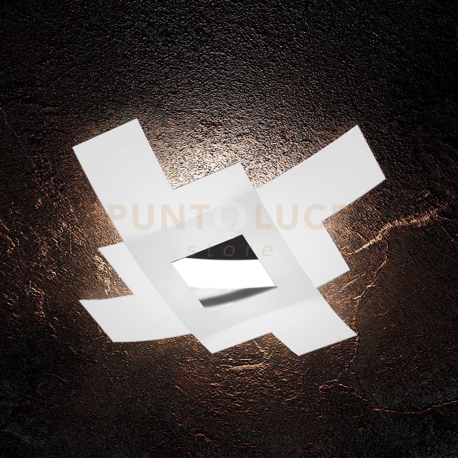 foto del prodotto tetris color applique-plafoniera d.75 cm. 4 luci cromo 1121-75-cr