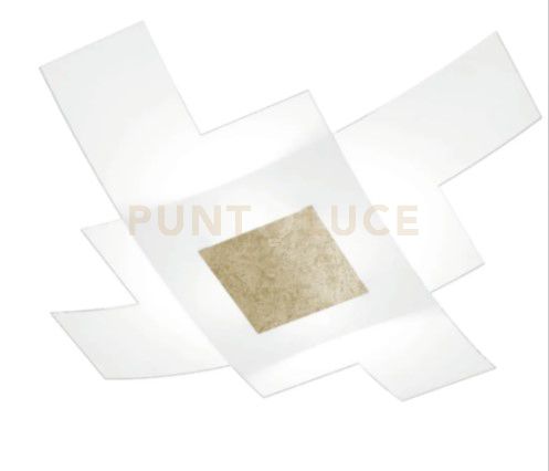 foto del prodotto tetris color applique plafoniera d.75 cm. 4 luci foglia oro 1121 75 fo