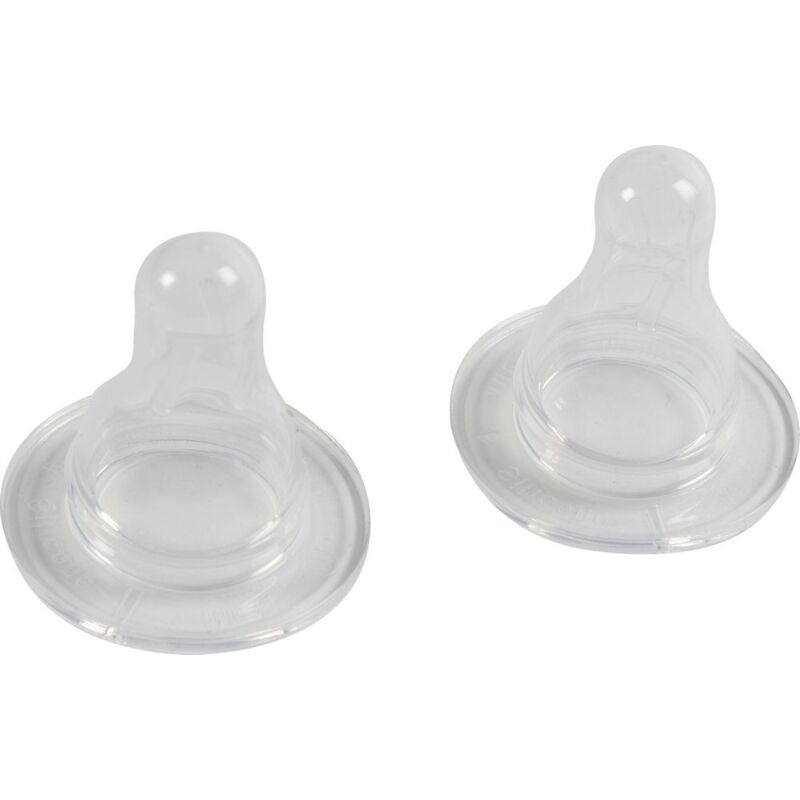 foto del prodotto tettarella biberon in silicone, senza bpa, incolore, insapore e non si deforma, lavabile e riutilizzabile