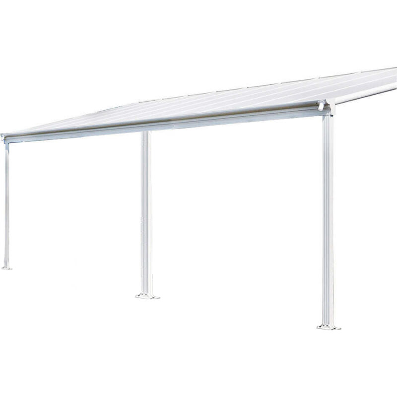 foto del prodotto tetto a terrazza solis colore bianco, dimensioni 434 x 303 x 226 278 cm home deluxe