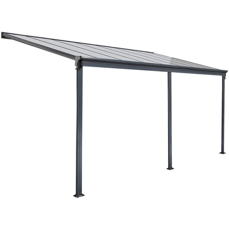 foto del prodotto tetto a terrazza solis colore grigio, dimensioni 557 x 303 x 226 278 cm home deluxe