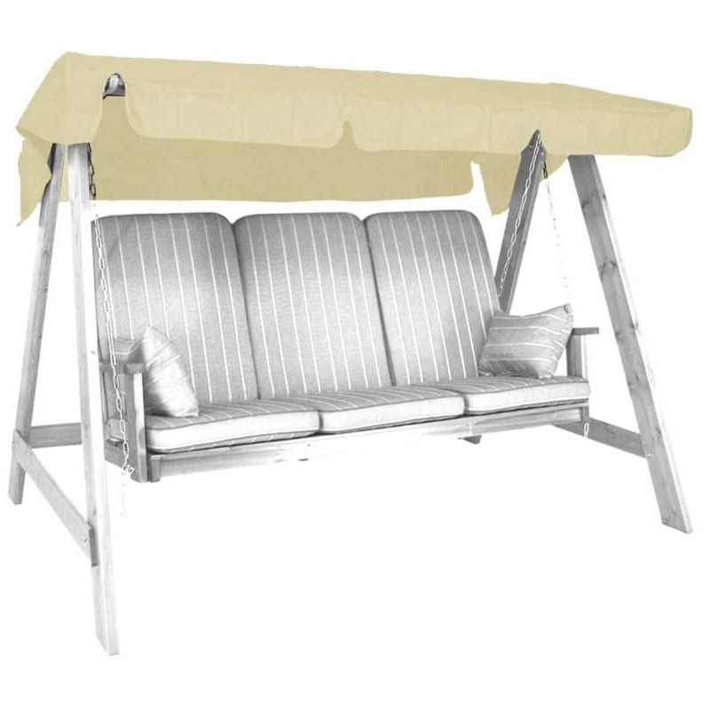 foto del prodotto tetto del dondolo 193 x 130 cm, qualit swingtex, colore avorio angerer