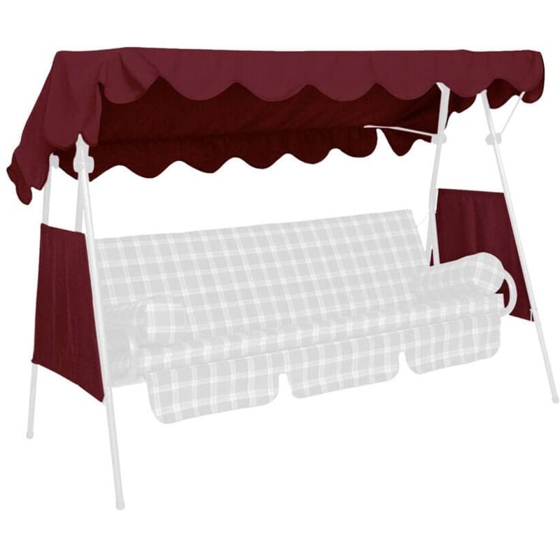 foto del prodotto tetto del dondolo 200 x 120 cm qualit swingtex con 2 parte laterale bord 
