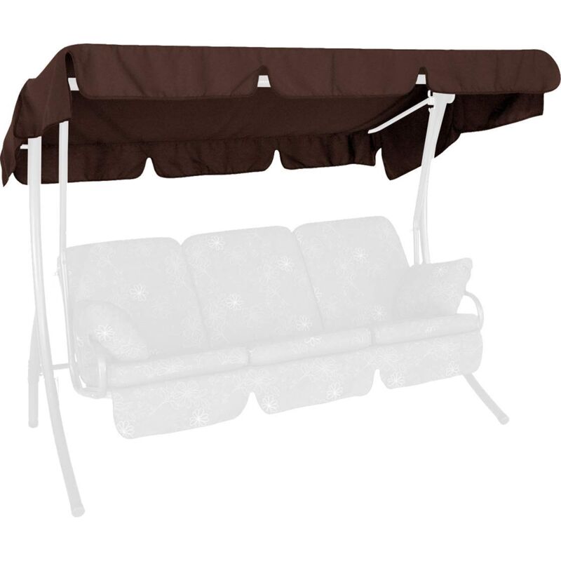 foto del prodotto tetto del dondolo 210 x 145 cm qualit swingtex cioccolato angerer
