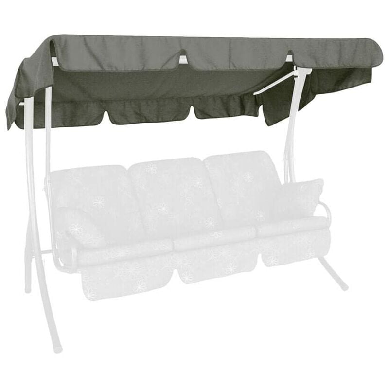 foto del prodotto tetto del dondolo 210 x 145 cm, qualit swingtex, colore antracite angerer