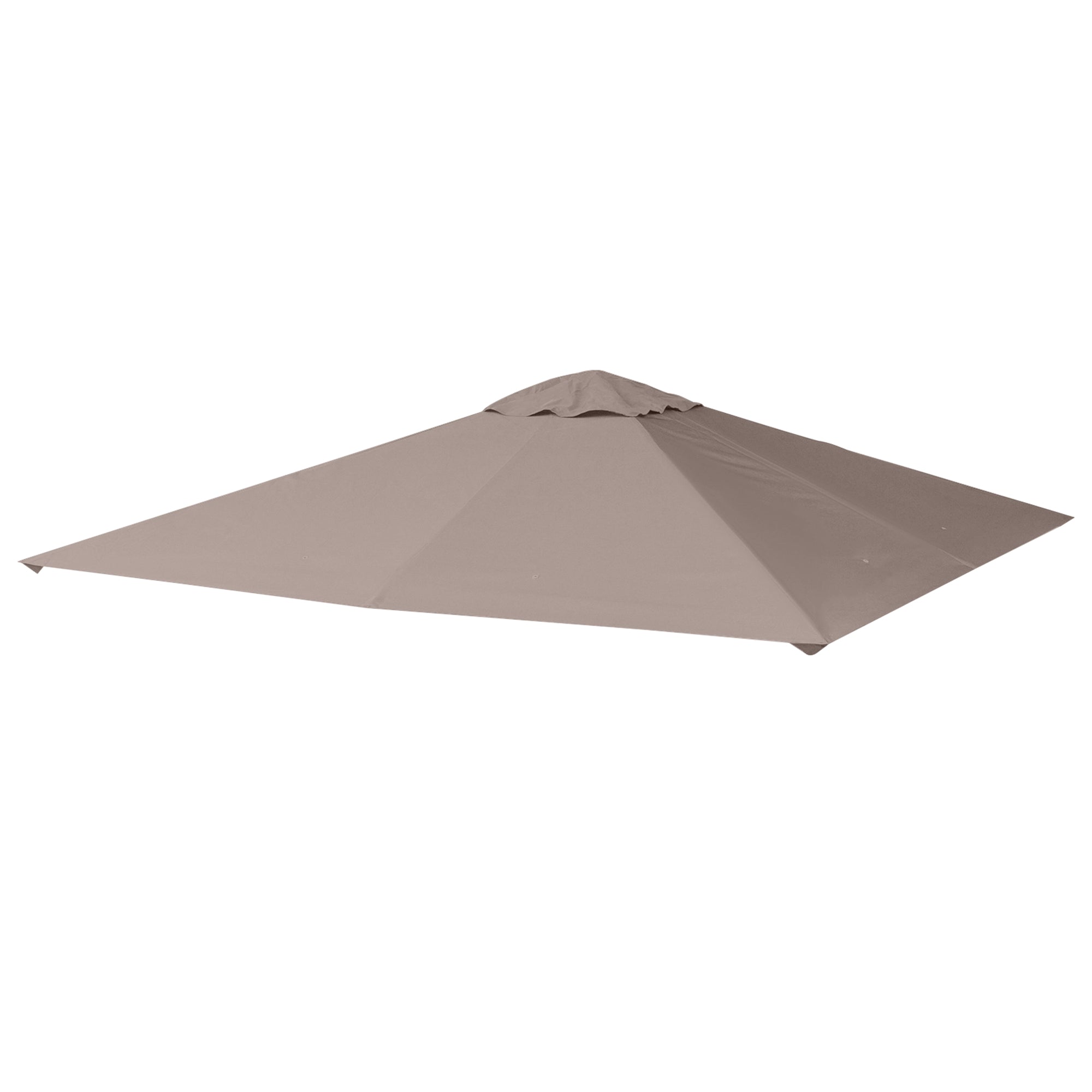 foto del prodotto tetto di ricambio per gazebo 3x3m con prese d 39 aria e fori di drenaggio 298x295 cm in poliestere beige