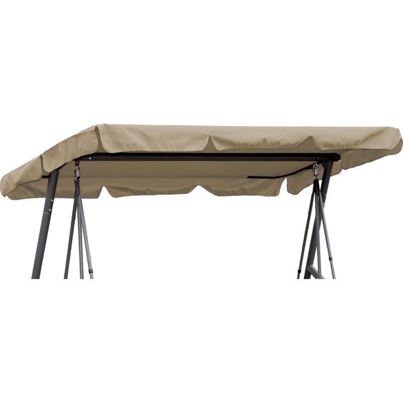 foto del prodotto tetto di ricambio universale 145x200 cm beige per amaca 3 posti uv 50 copertura di ricambio tetto apribile tetto basculante