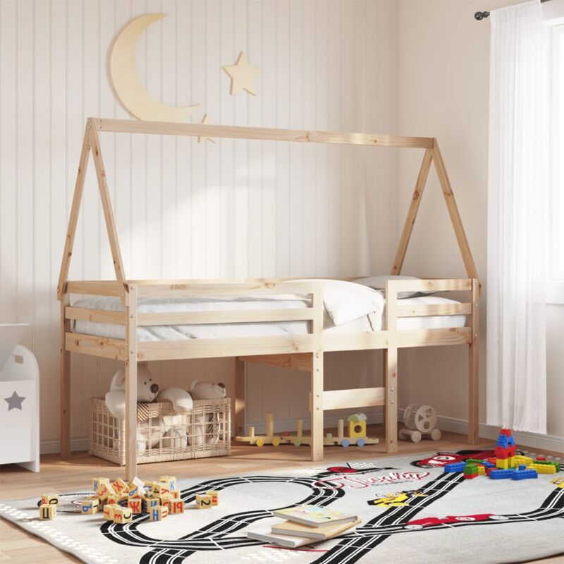 foto del prodotto tetto per letto bambini 209x95,5x88 cm legno massello di pino vidaxl