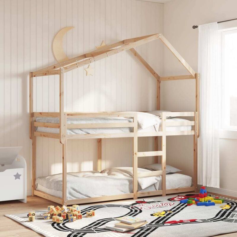 foto del prodotto tetto per letto bambini 213x95,5x144,5cm legno massello di pino vidaxl