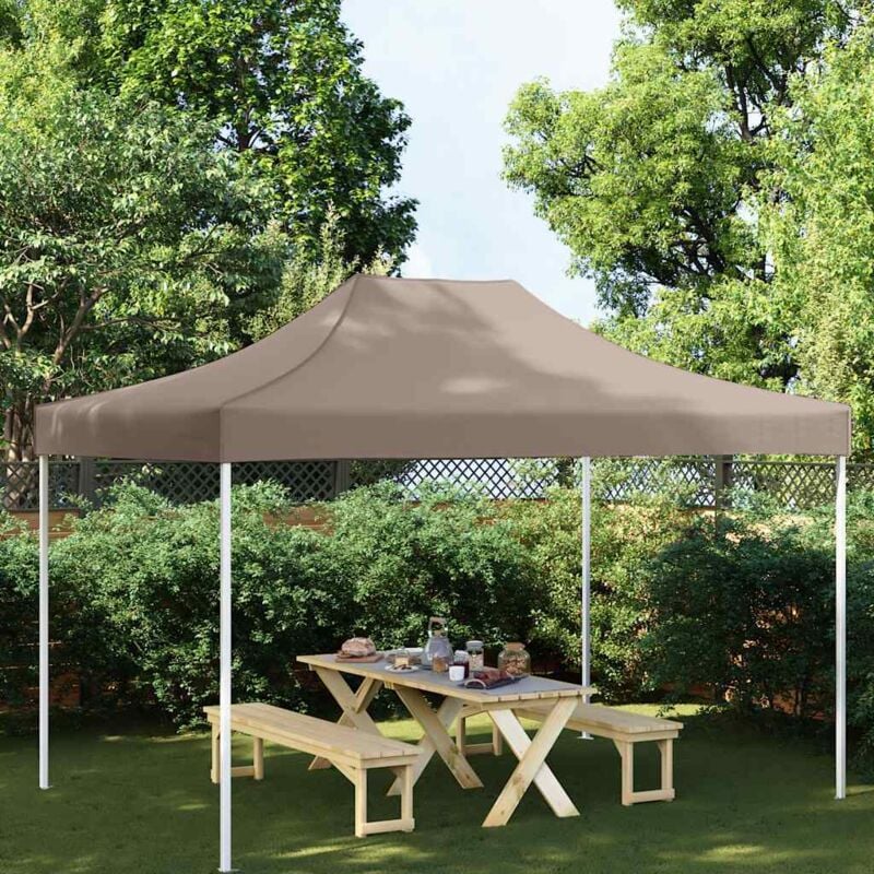 foto del prodotto tetto per tendone per feste 4x3 m grigio talpa 270 g m - vidaxl