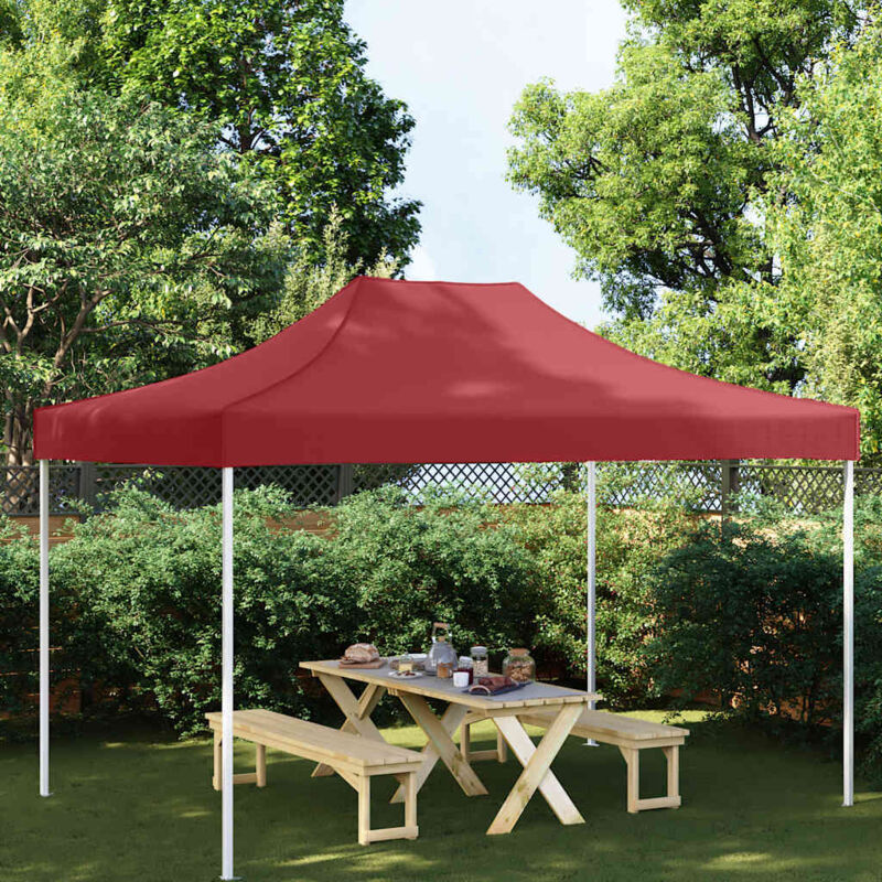 foto del prodotto tetto per tendone per feste 4x3 m resistente ai raggi uv vari colori colore bordeaux
