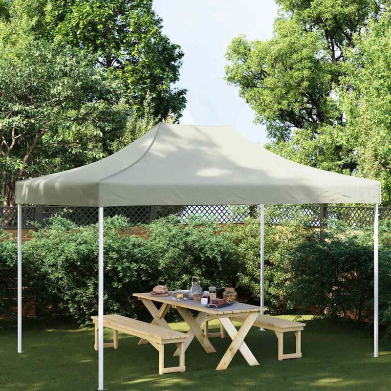 foto del prodotto tetto per tendone per feste 4x3 m resistente ai raggi uv vari colori colore crema