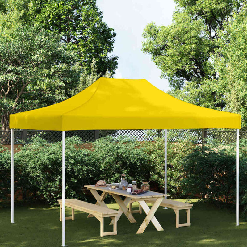 foto del prodotto tetto per tendone per feste 4x3 m resistente ai raggi uv vari colori colore giallo