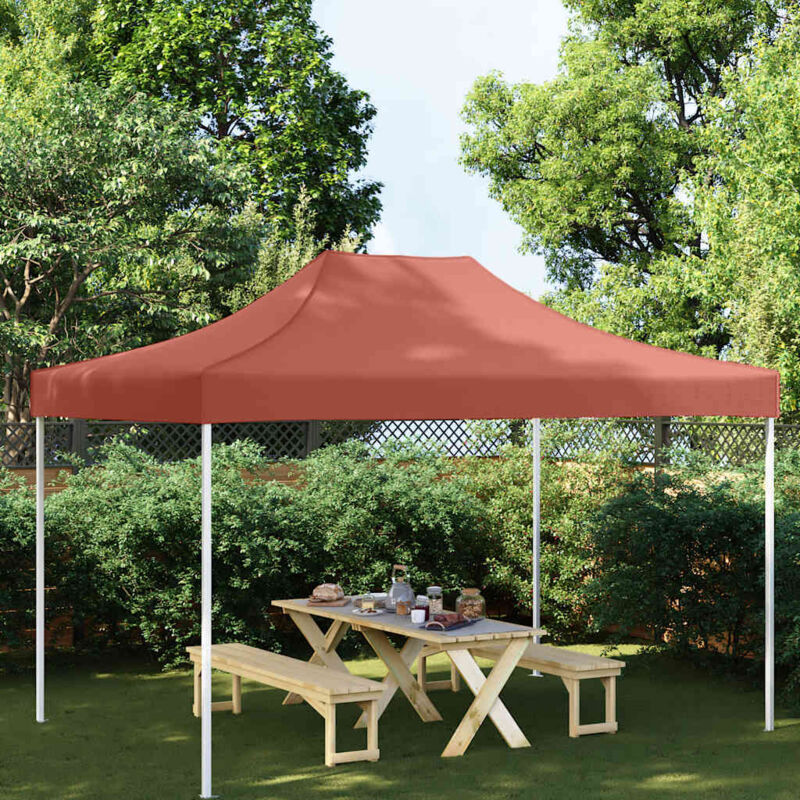 foto del prodotto tetto per tendone per feste 4x3 m resistente ai raggi uv vari colori colore terracotta