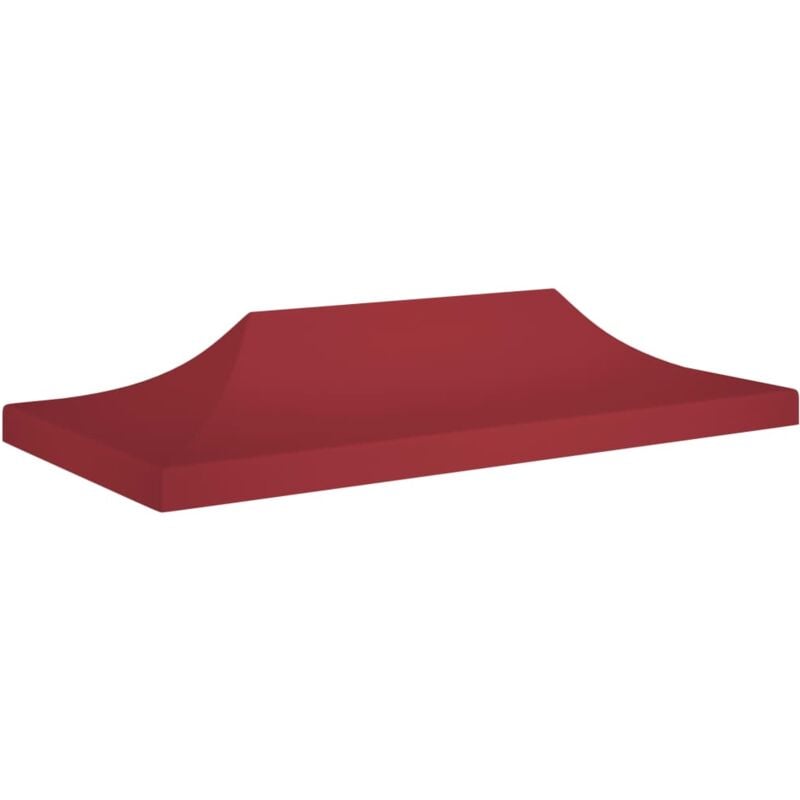 foto del prodotto tetto per tendone per feste 6x3 m rosso borgogna 270 g m 