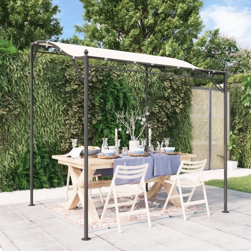 foto del prodotto tettoia crema 2x2,3 m 180 g m tessuto e acciaio vidaxl 739092