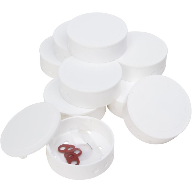 foto del prodotto tettoia di giunzione in plastica, bianco, professionale, confezione da 10, 341810047 kopp