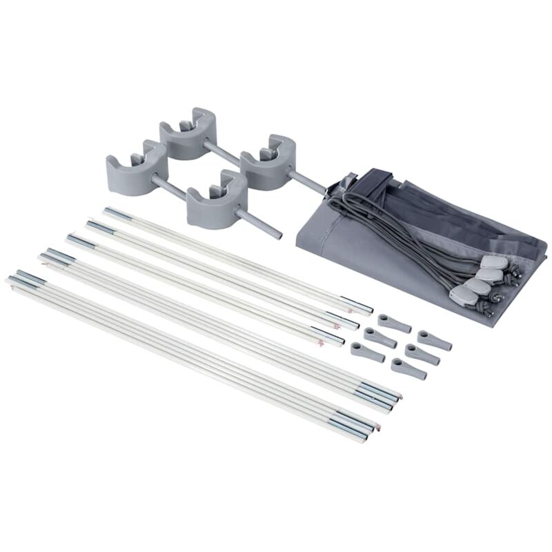foto del prodotto tettoia per piscina grigio chiaro intex
