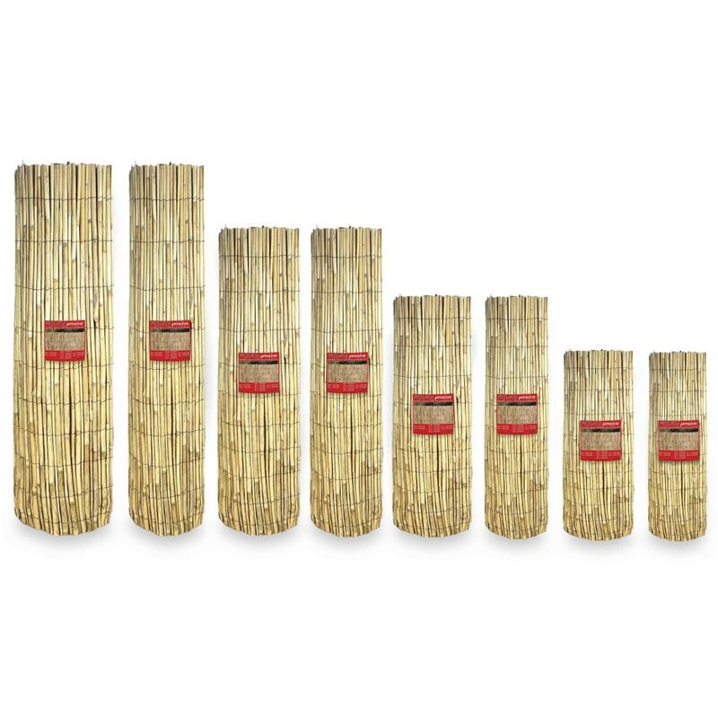 foto del prodotto tex family arella privacy premium in bamboo canniccio arelle canne diametro fino a 1 cm. per recinzione ombra in 8 misure cm. 100x500