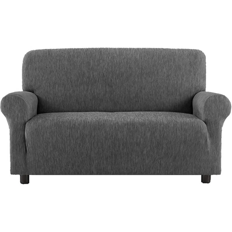 foto del prodotto tex family copridivano grigio cenere elasticizzato new york, antigraffio, per divani con braccioli, telo divano universale, made in italy poltrona