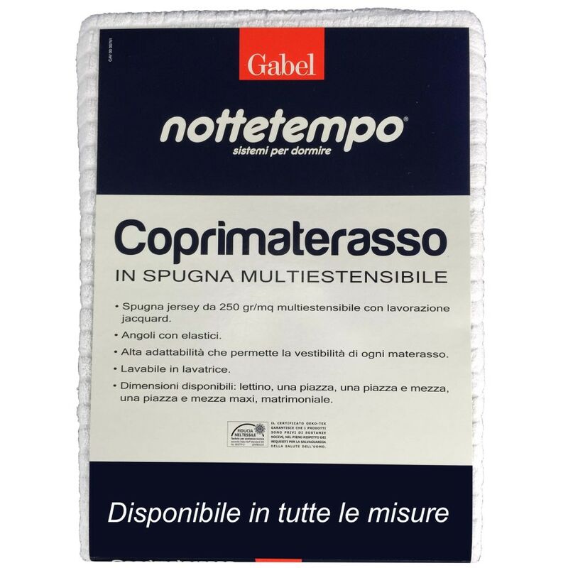 foto del prodotto tex family coprimaterasso gabel in spugna multiestensibile singolo 1 piazza
