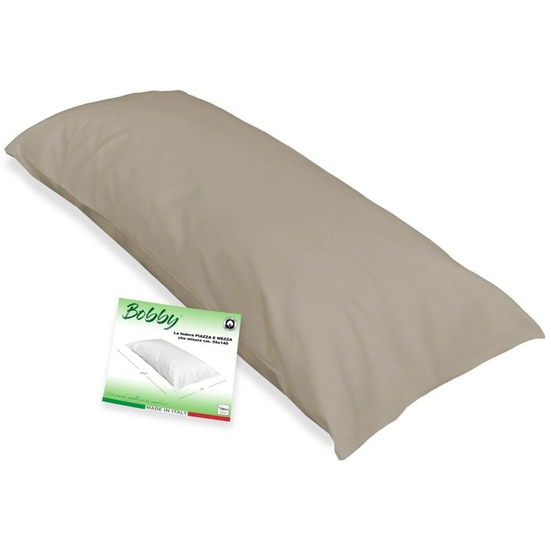 foto del prodotto tex family federa bobby una piazza e mezza misura cm. 55 x 140 tortora