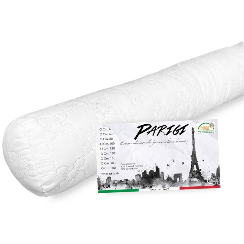 foto del prodotto tex family guanciale cuscino parigi cilindrico alla francese traversino tubolare lungo in 4 misure cm. 120