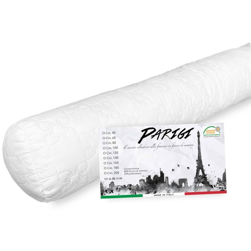 foto del prodotto tex family guanciale cuscino parigi cilindrico alla francese traversino tubolare lungo in 4 misure cm. 180