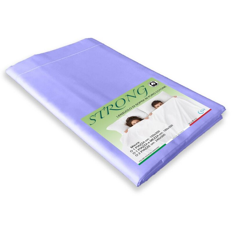 foto del prodotto tex family lenzuolo di sopra cordonetto strong lilla made in italy una piazza