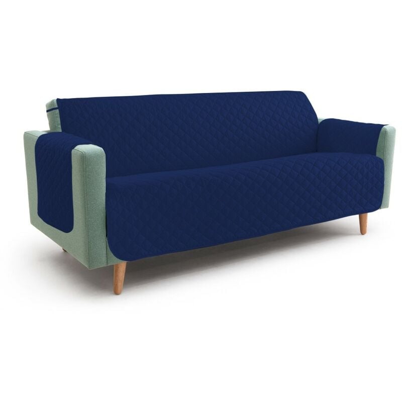 foto del prodotto tex family nuovo copridivano bl salvadivano symphony trapuntato blu 1 posto seduta cm. 60