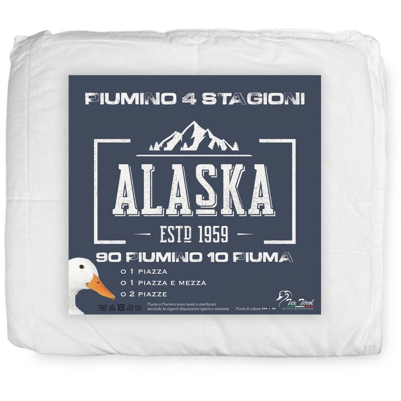 foto del prodotto tex family piumino d oca alaska 4 stagioni 90 piumino oca 10 piuma oca tutte le misure 1 piazza e mezza