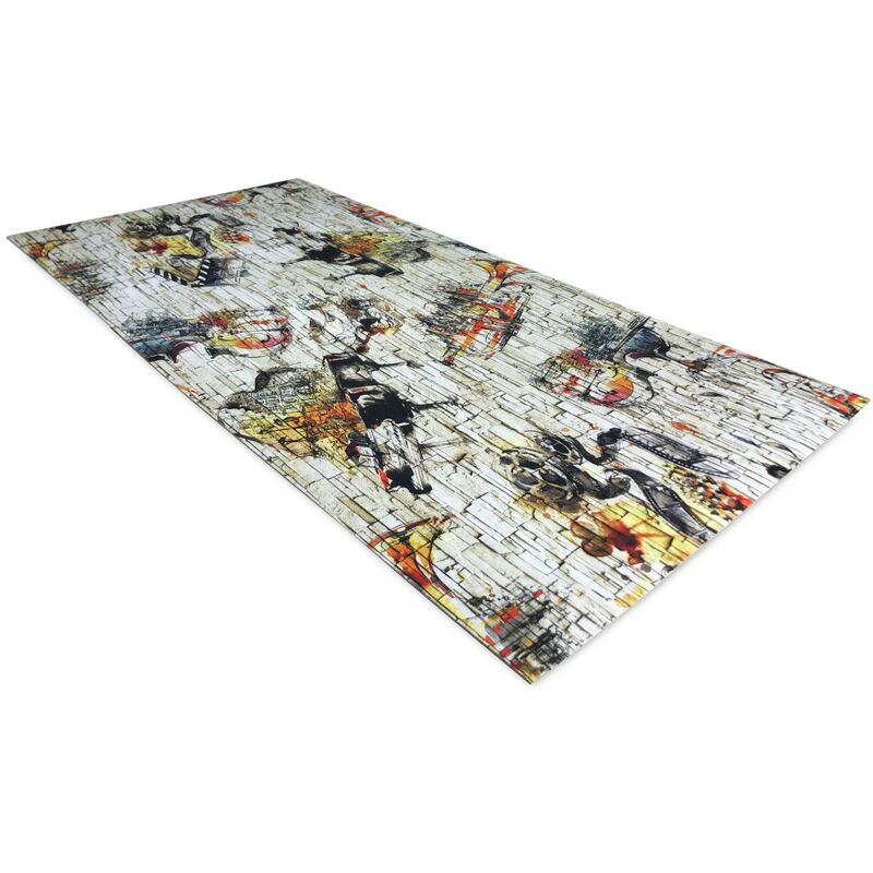 foto del prodotto tex family tappeto runner da cucina passatoia antiscivolo strumenti musicali made in italy cm. 50x380