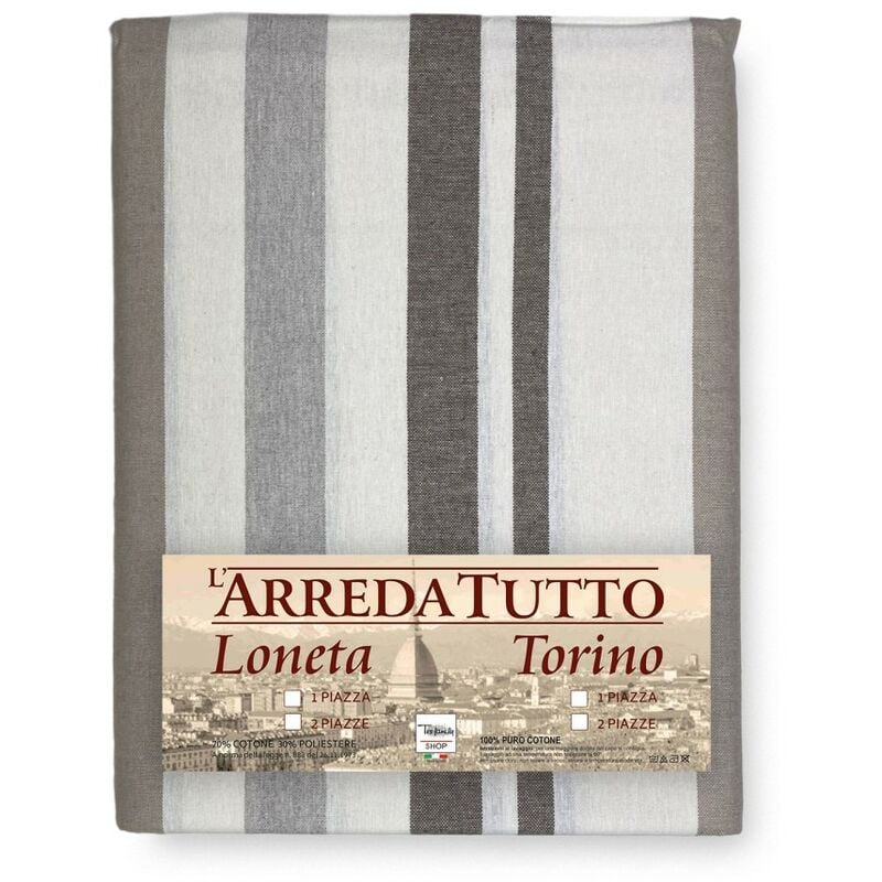 foto del prodotto tex family telo arredo copritutto gran foulard copriletto copridivano tessuto dory riga beige 1 piazza