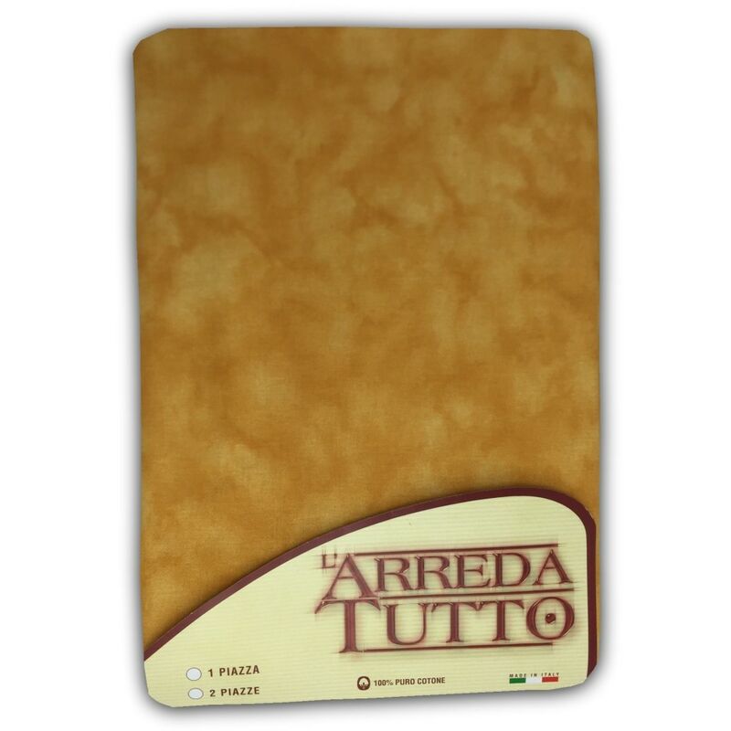 foto del prodotto tex family telo arredo copritutto gran foulard copriletto copridivano tessuto unito giallo oro 1 piazza
