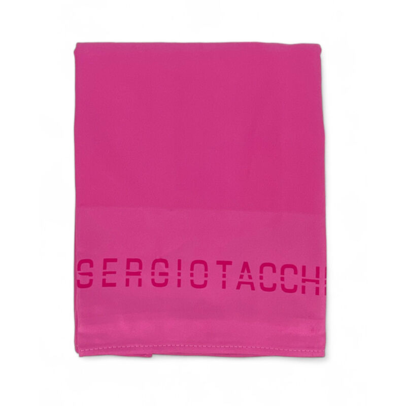 foto del prodotto tex family telo mare in morbidissima microfibra tinta unita misura grande salva spazio sergio tacchini fucsia
