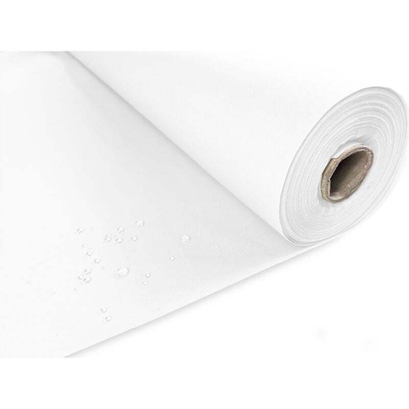 foto del prodotto tex family tessuto tenda sole taormina in dralon da esterno giardino balcone a metro impermeabile e idrorepellente altezza cm. 160 bianco unito