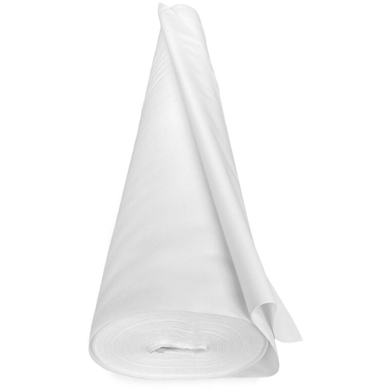 foto del prodotto tex family tessuto vertigo tenda da sole impermeabile 100 poliestere h 150 cm, venduto a metro ideale per esterni, gazebo, verande bianco unito