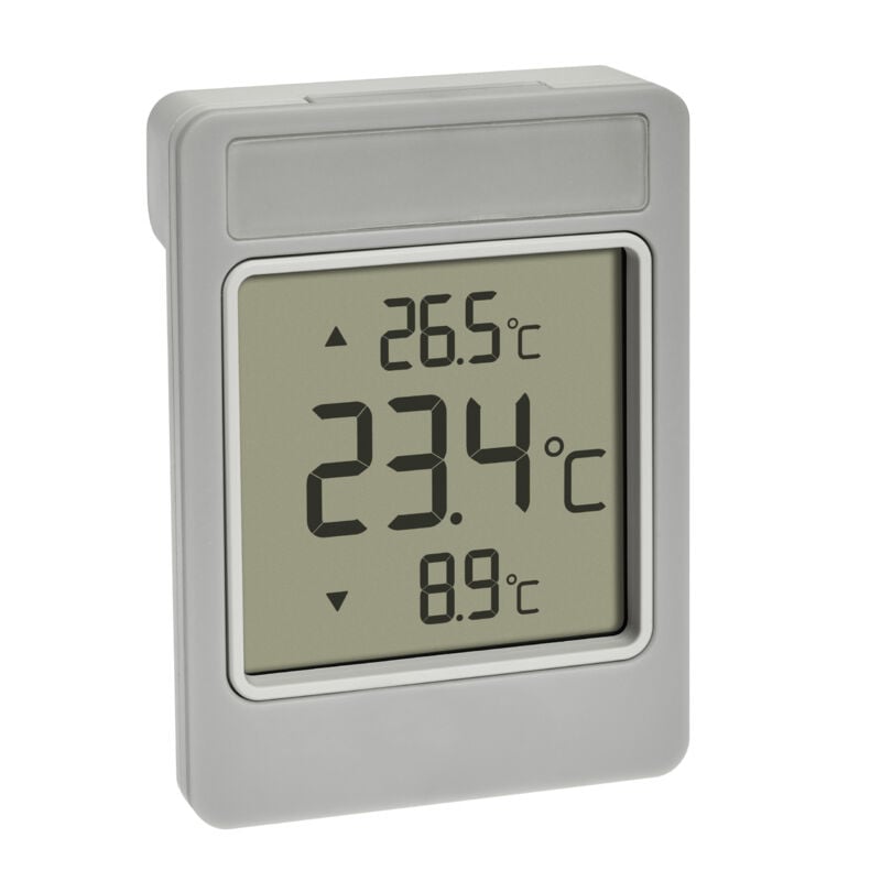 foto del prodotto tfa dostmann 30.1067.15 termometro ambiente stazione meteorologica elettronica per esterni grigio